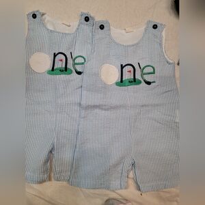 Twin Boys Bundle First Birthday ONE GOLF jon Jon 12m